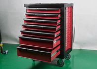 Boîte à outils résistante rouge de Cabinet d'outil en métal de stockage sur des roues verrouillables
