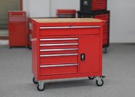 Stockage personnalisable de garage de boîte à outils de 6 tiroirs de couleur résistante avec la porte